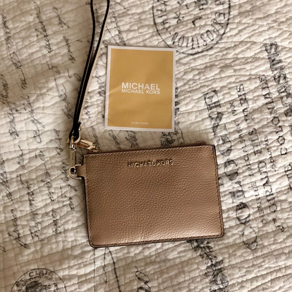NEW Michael Kors MK Mercer Leather Coin Purse